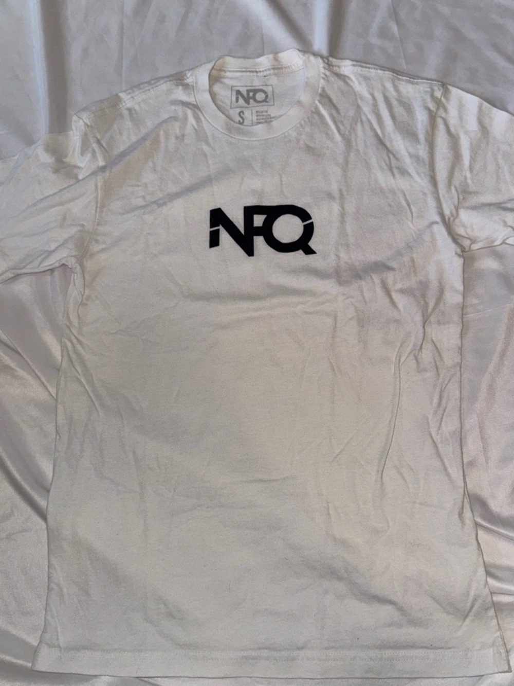 NFQ White Logo Crew Tee for Men